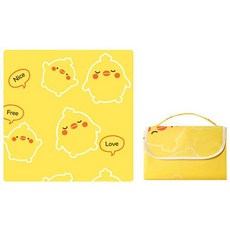 휴대용 캐릭터 방수 돗자리 여행 피크닉 나들이 매트 한강 캠핑, 삐약이