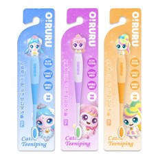 캐치티니핑 피규어 칫솔 3종, 1세트, 3개입, 사뿐핑+아름핑+뽀니핑