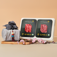 초정한우 원뿔 1+ 한우 선물세트 구이용 2호 1.2kg(갈비살 1.2kg), 1개