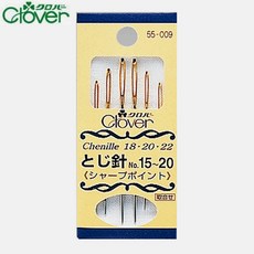 [청라핸즈] 크로바 샤프포인트 돗바늘 NO15 20 (55-009)