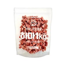 하마 마블링 대용량 간식 1kg 오리큐브 강아지 애견간식 /J, 1개, 오리