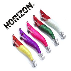 [호라이즌]한치애기 한치 슷테 에기 채비 스테 수평, 5개, 혼합구성, 65g