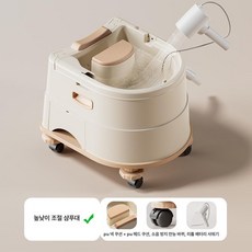 소르베어 누워서머리감기 머리감기 머리감기기 접이식, 기본 세척기 웜 애프리콧 회전바퀴 +, 1개, 1L