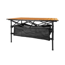 [봄시즌 특가] Frokom 아웃도어 접이식 캠핑 테이블 그물망포함 중형 대형, 우드