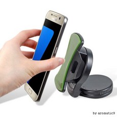 차량용 스마트폰 흡착식 회전 거치대 강력고정 360도