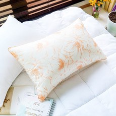 다양한색상 푹신한 지퍼형 베개솜 40X60 50X70, 오렌지, 1개