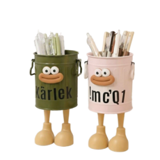 토브몰 캐릭터 다용도 연필꽂이 액세서리 소품 2p, 1세트, 그린+핑크