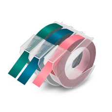 3D 엠보싱 타 Motex E101 라벨링 수동 라벨러 DIY 라벨 라벨러 플라스틱 라벨 스티커 리필, [04] 3PK Label 3