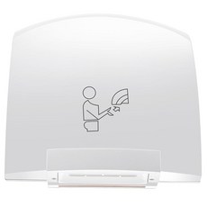 ROSSESAY 2피스 전기 핸드 드라이어 상업용 건식 화장실 와이퍼 1200W 컴팩트 110V 몰용 비즈니스 자동 사무실 가정 블랙 기계 에어, 2, 화이트.