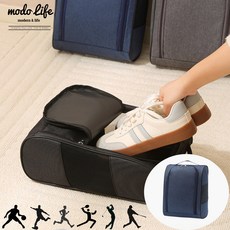 모도라이프 통풍최강 경량 메쉬 신발주머니, 네이비, 1개