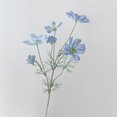 仿真波斯菊 仿真花 拍照道具 居家裝飾, 冰藍