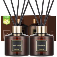 쿤달 퍼퓸 디퓨저 2p + 섬유스틱 10p, 레몬버베나, 200ml, 1개