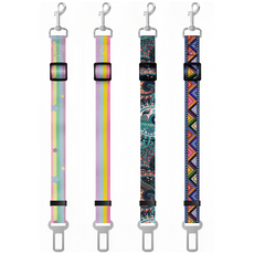 태디하우스 강아지 차량용 안전벨트 충격완화 하네스 목줄 세이프, 1개, 솜사탕 스트라이프