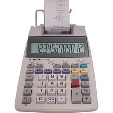 샤프 EL-1750V 12자리 데스크탑 프린터 계산기 흰색, 샤프 EL-1750V 12자리 데스크탑 프린터 계산기,