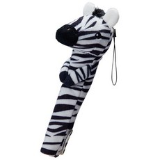 킹짐 포즈 펜그립 펜파우치 동물인형그립 pouzoo, 1개, 얼룩말