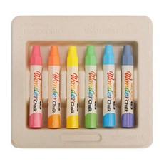 원더쵸크 하고로모분필 수용성분필, 파스텔칼라6색혼합6개입