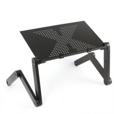 루체트리 베드테이블 관절접이 노트북테이블 42x26cm 블랙 베드테이블