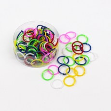 칼라 원형 플라스틱 카드링 중 1통 (135개입), 1개, 2.5cm