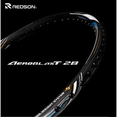 REDSON AEROBLAST AT-28 羽球拍，輕量化設計，擴大甜區，提升擊球穩定性，適合各程度羽球愛好者, 藍銀, 1個
