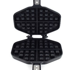 하라 와플팬 4구 점보와플팬 와플만들기 크로플팬, 1개, 15cm