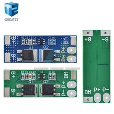 TZT BMS 2S 3.2V 3.7V 10A LiFePO4/리튬 배터리 충전 보호 보드 6.4V 7.2V 18650 32650 밸런스가 있는 배터, 1개, 02 1PCS 3.7V Lithium