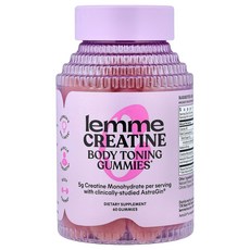 Lemme 크레아틴 바디 토닝 구미젤리 사워 딸기 구미젤리 60개 Lemme (레미), Lemme, 크레아틴, 바디 토닝 구미젤리, 사워 딸기, 1개