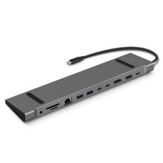 ipTIME UC312Nstation 12포트 USB 3.0 Type C 허브, 1개, 실버