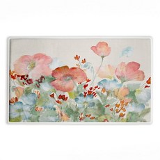 Stupell Industries A Day with Pink Flowers 플러시 욕실 매트 및 러그 부드럽고 빠른 건조 미끄럼 방지 재활용 폼 쿠션 Lanie Loret