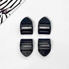 헤세드 (국산) 플라스틱 블랙 레더락 가방부자재 (40p), 40개, 블랙 20mm