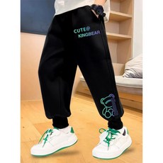 【臺灣\齣貨】兒童褲子男童運動褲鞦鼕中大童男孩春鞦裝長褲帥氣休閒加絨衛褲潮 歡迎看看哦【欣子精品店】