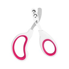 寵物指甲剪 圓孔定位 精準修剪 不鏽鋼刀刃 舒適握感, 紅色 雙孔盲剪, 1個