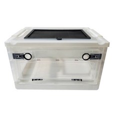 可折疊寵物箱 烏龜缸 刺蝟飼養箱 角蛙飼養箱 爬蟲箱 透明寵物活動空間, 1個, 白色