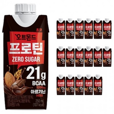 롯데 오트몬드 프로틴 제로슈거 초코, 250ml, 1개