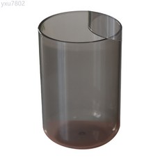 漱口杯ABS透明環保牙缸塑料兒童情侶牙刷杯洗漱水杯子簡約刷牙杯, 透明黑,201-300毫升, 1個