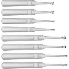 8Pcs 가죽 엣지 베벨러 도구 베벨러 내구성 그루버 스테인리스 스틸 U자형 홈통 작업용 핸드 스키빙 제작