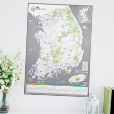 우리 나라 명산 지도 전국 백대 기록지 명산 등산 지도 산행 백두대간 대한민국 완벽 계획 백서