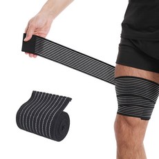 밴드식 허벅지 아대, 블랙, 1개