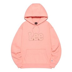 LEE 빅 트위치 런닝 자수 로고 후드 핑크