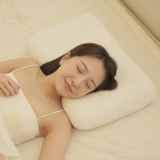 하우스터 국내생산 천연 라텍스 텐셀 땅콩베개, 1개, 텐셀 화이트