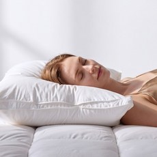 클래식패브릭 3중구조 호텔 헝가리 구스베개, 1개, 화이트
