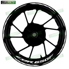 오토바이 앞뒤 휠 데칼 허브 개조 반사 스티커, 1개, 9. CBR650F-013