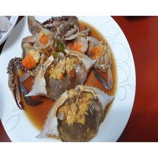 꽃게장 2kg ( 4~5미 )연평도암꽃게 정아네 돌산 갓김치, 1개