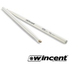 Wincent 7A Hickory White 드럼스틱 (W-7ACW), 1개