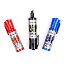 모나미 유성매직 사각닙 매직캡 병매직 흑색 적색 청색