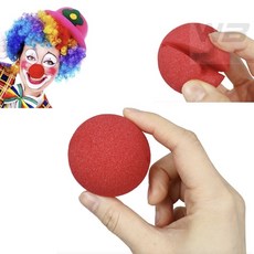 와볼샵 삐에로 분장 코 빨간 스펀지 동그란 스폰지 마술도구