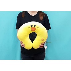 熊大 午安枕 雷納德 兔兔 熊妹, 12吋－莎莉（黃色小雞）－Line頸枕