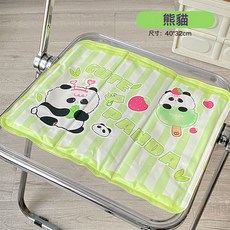 可愛卡通寵物冰墊 涼墊 學生宿舍午睡坐墊, 1個, 熊貓(長方形)