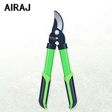 AIRAJ 가지치기 가위 각종 나뭇가지 마른 가지 및 단단한 가지의 전정에 적합한 날카롭고 튼튼한 칼날 편안하고 미끄럼 방지 손잡이 결합된 원예 작업 툴, 1개