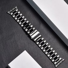 WHISPER Apple Watch 三珠金屬錶帶 經典商務型