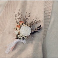 DAY OFF 胸花 永生玫瑰 結婚 伴娘 畢業胸花 飾品 手腕花 永生花, 1個